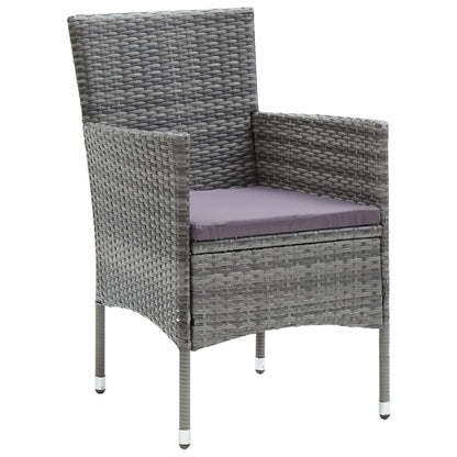 NNEVL 5 Piece Garden Dining Set Grey - UrbanNest Co