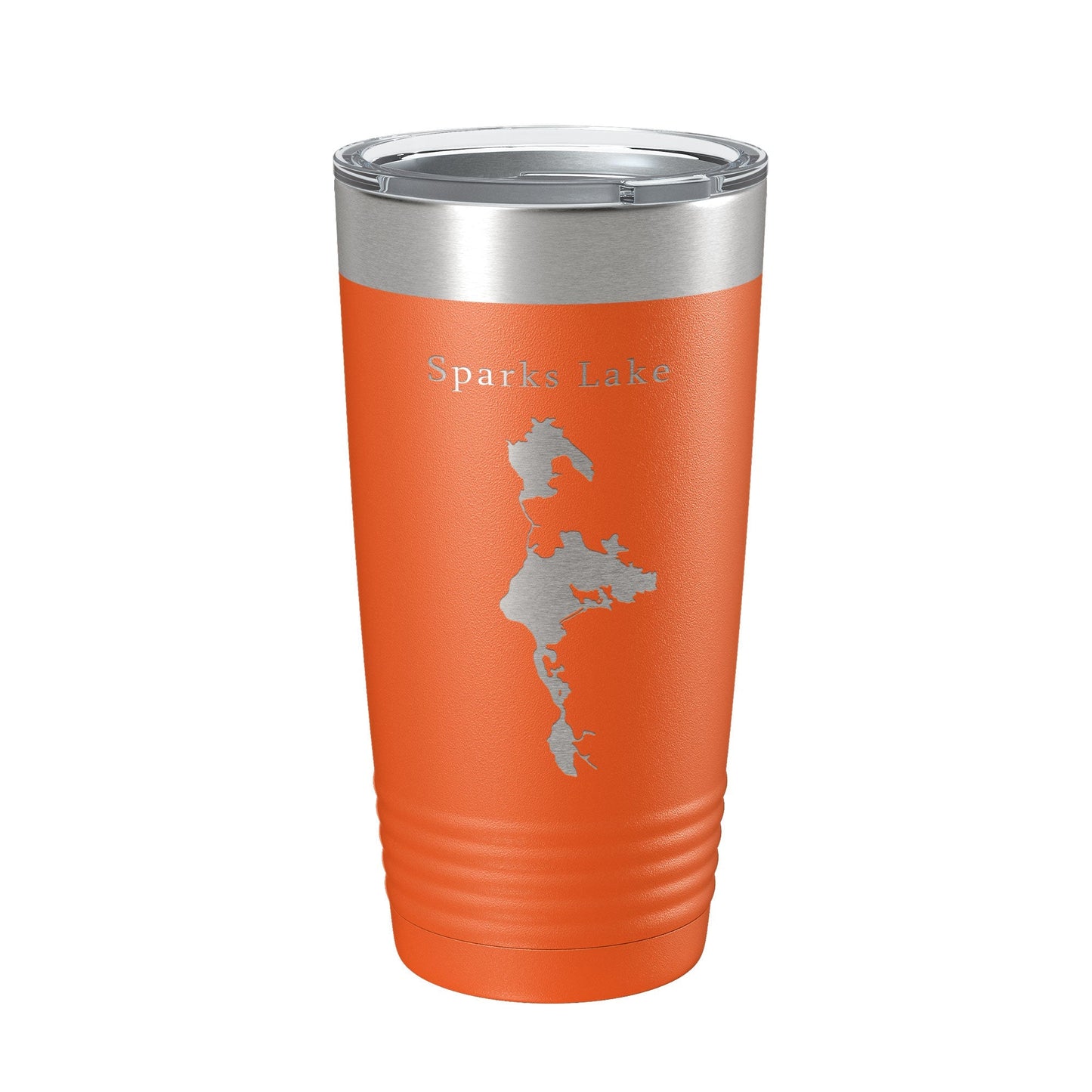 Sparks Lake Map Tumbler Travel Mug Insulated Laser Engraved Coffee Cup Oregon 20 oz - UrbanNest Co
