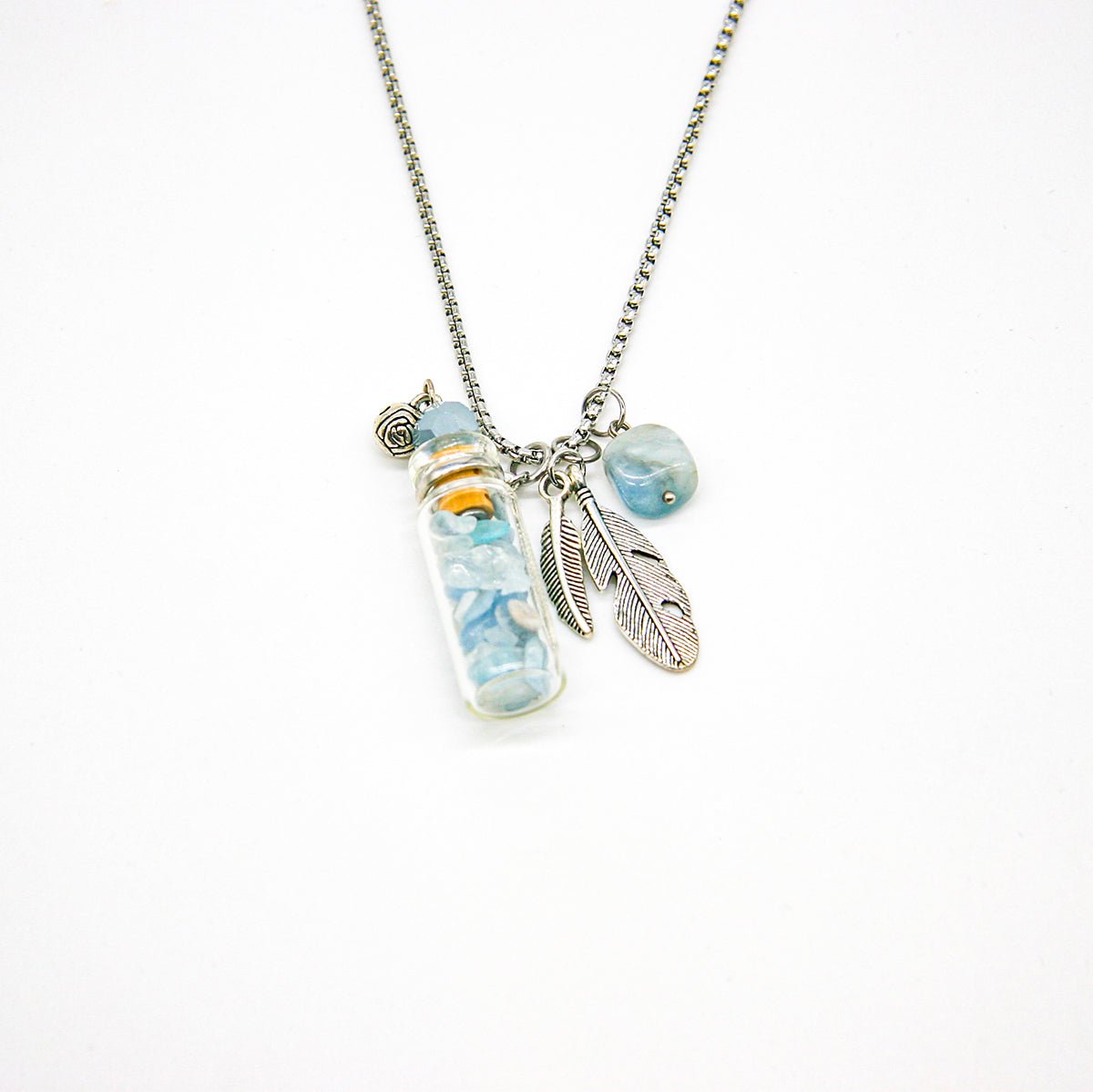 Aquamarine Diffusing Necklace | Energy & Healing | Diffusing on the go - UrbanNest Co