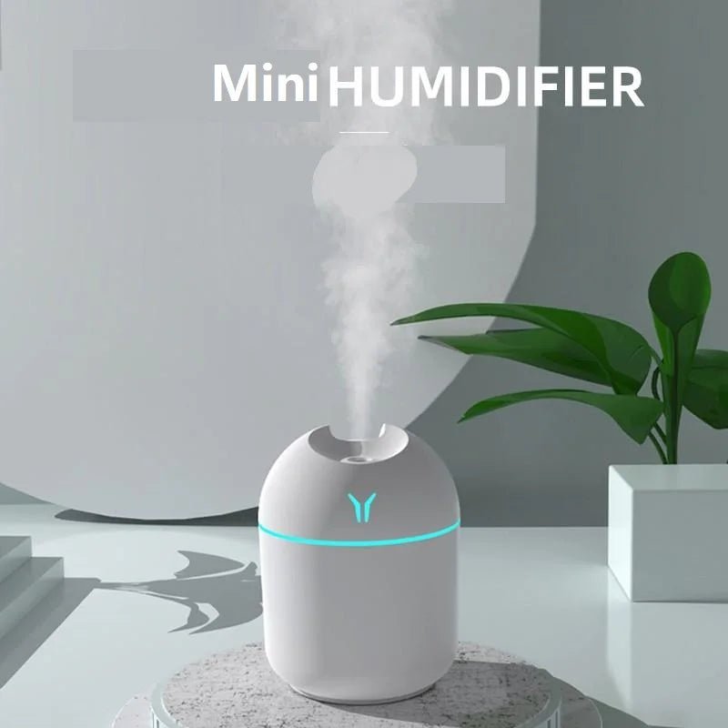250ML USB Mini Air Humidifier Aroma Essential Oil Diffuser For Home Car Ultrasonic Mute Mist Maker Diffuser with LED Color Lamp - UrbanNest Co