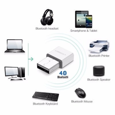 NNEDSZ USB Bluetooth 4.0 Adapter - White (30723) - UrbanNest Co