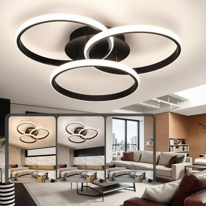 Dimmable LED Ceiling Light Fixtures with Remote Control, Suitable for Bedroom, Living Room, Dining Room, Kitchen (3000K - 6500K) - UrbanNest Co