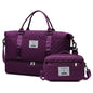 Checkered Dry - Wet Separation Sports Tote Bag Yoga Fitness Bag Large Capacity Shoe Compartment Travel Bag - UrbanNest Co