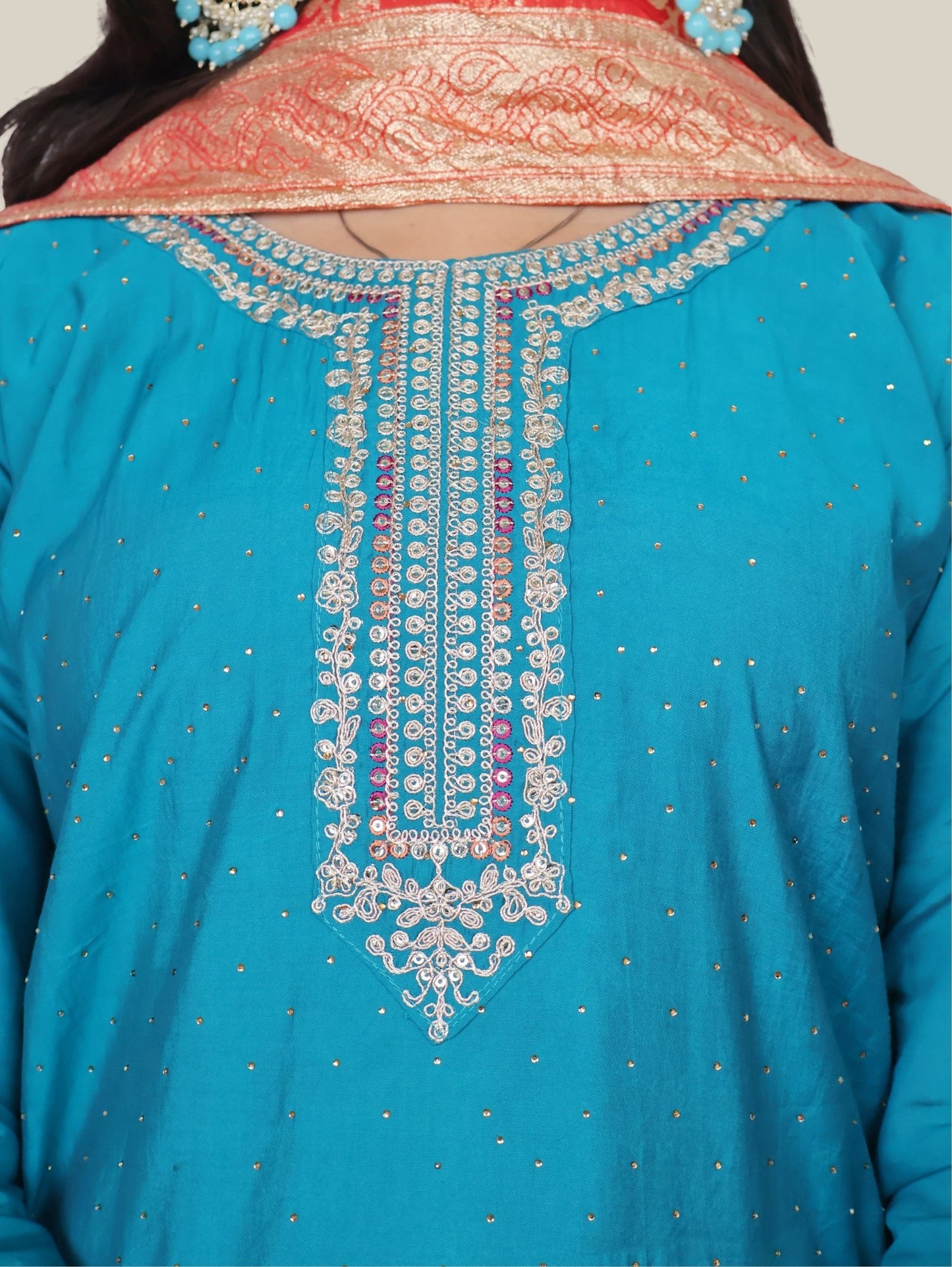 Woman Straight Suit Set with Pant - Dupatta - UrbanNest Co