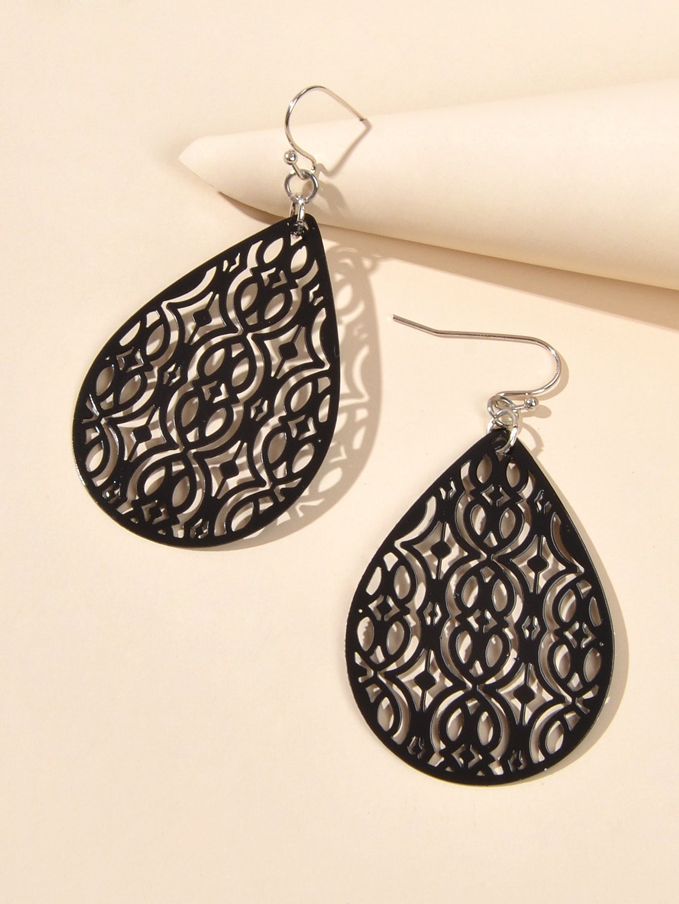 AU Post Oval Hollow Ethnic Water Drop Dangle Earrings Boho Teardrop Jewellery - UrbanNest Co