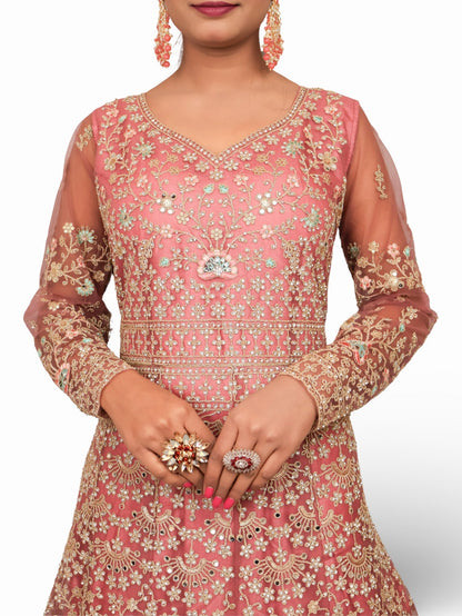 Gown with Stone Work & Embroidery by Shreekama - UrbanNest Co