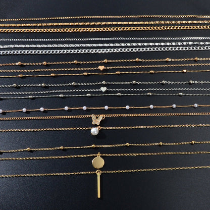 Stunning Multi - Layered Chain Link Necklace Trendy Statement Jewellery for Women - UrbanNest Co