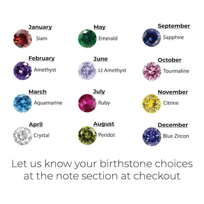 Fingerprint Necklace, Fingerprint Jewelry With Birthstone - UrbanNest Co