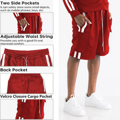 TWO STRIPE CARGO SHORT SET - UrbanNest Co