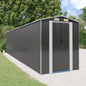 NNEVL Garden Shed Anthracite 192x855x223 cm Galvanised Steel - UrbanNest Co
