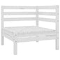 NNEVL 3 Piece Garden Lounge Set Solid Pinewood White - UrbanNest Co