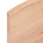 NNEVL Bathroom Countertop Light Brown 100x60x2 cm Treated Solid Wood - UrbanNest Co