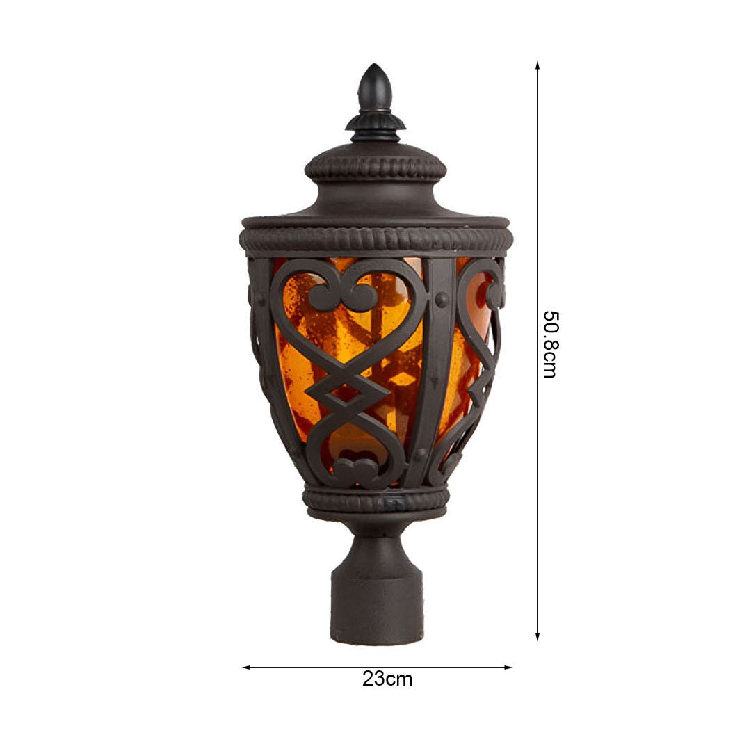 Vintage Lamp 4X 50.8cm Elegant Post Light with Aluminum and Glass Lantern Classic Outdoor Lighting - UrbanNest Co