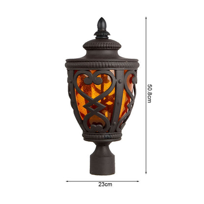 Vintage Lamp 4X 50.8cm Elegant Post Light with Aluminum and Glass Lantern Classic Outdoor Lighting - UrbanNest Co
