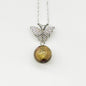 Sterling Silver Diamond Butterfly Aroma Necklace - Starry Night | Energy & Healing | Diffuse on the go - UrbanNest Co