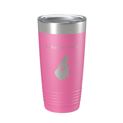 Lake Gaillard Map Tumbler Travel Mug Insulated Laser Engraved Coffee Cup Connecticut 20 oz - UrbanNest Co