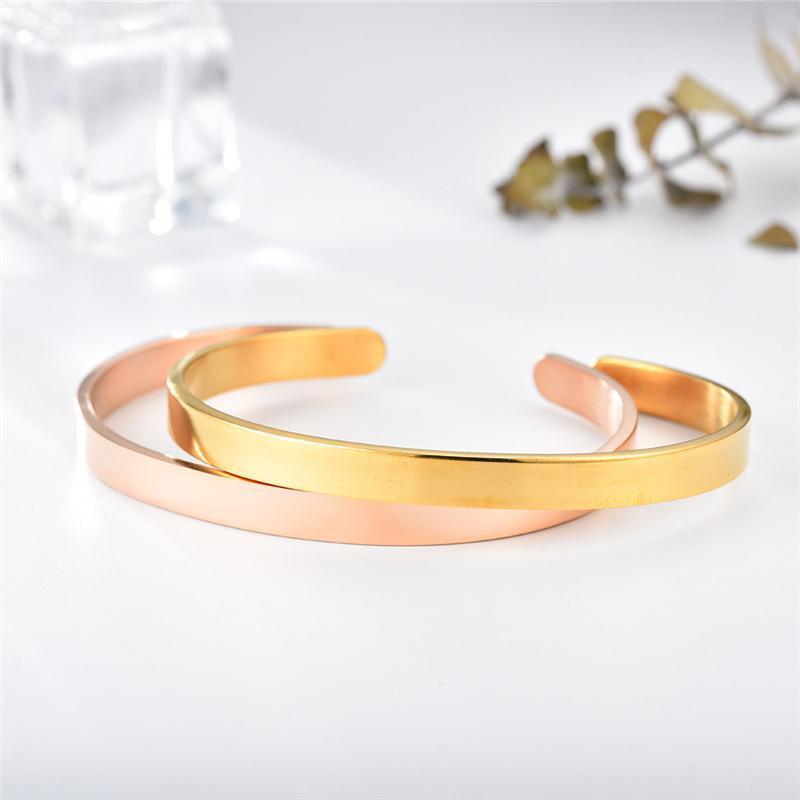 8MM Cuff Bracelet Stainless Steel Twisted Open Bangle Bracelet Men Women Jewlery - UrbanNest Co