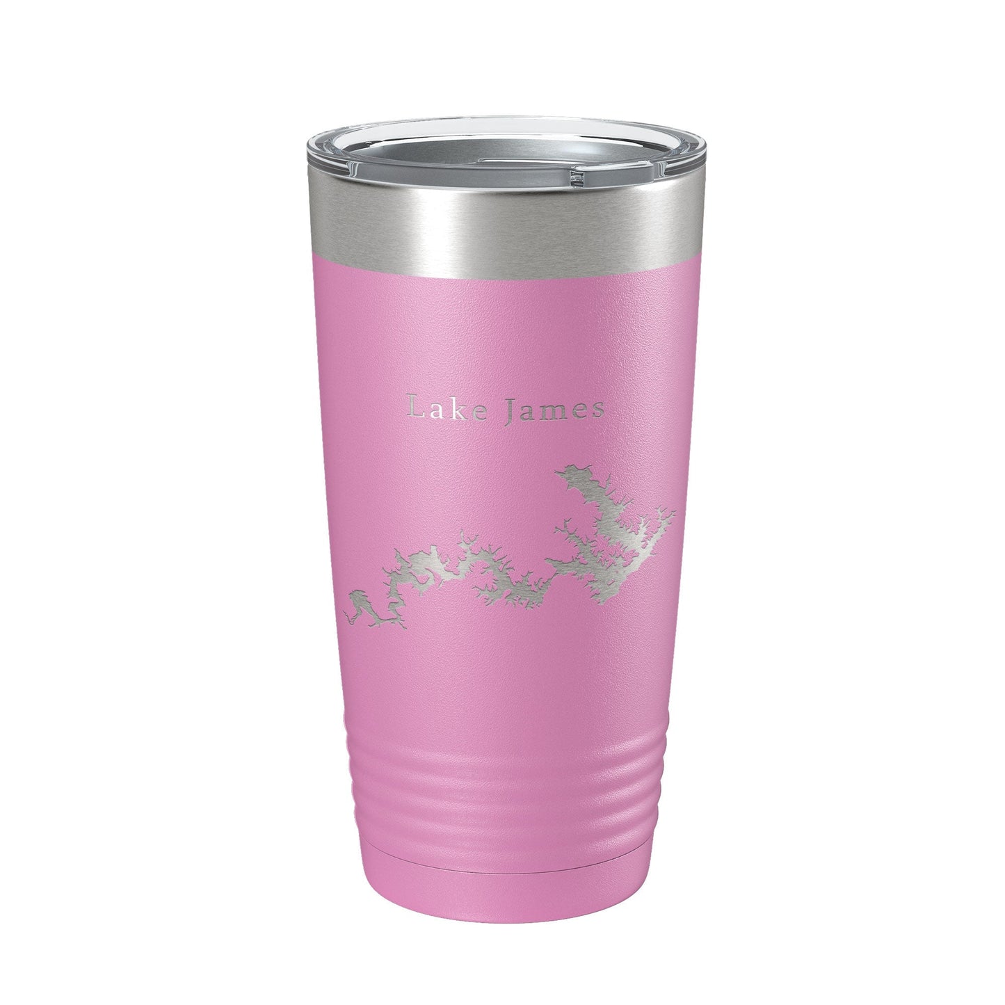 Lake James Map Tumbler Travel Mug Insulated Laser Engraved Coffee Cup North Carolina 20 oz - UrbanNest Co