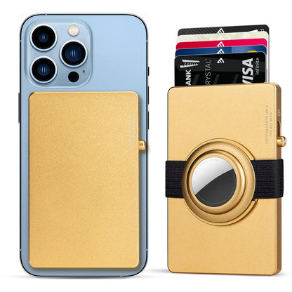 TOYFID All - Aluminum Pop Up Slide Rfid Slim Card Holder Wallet With Airtag Holder - UrbanNest Co