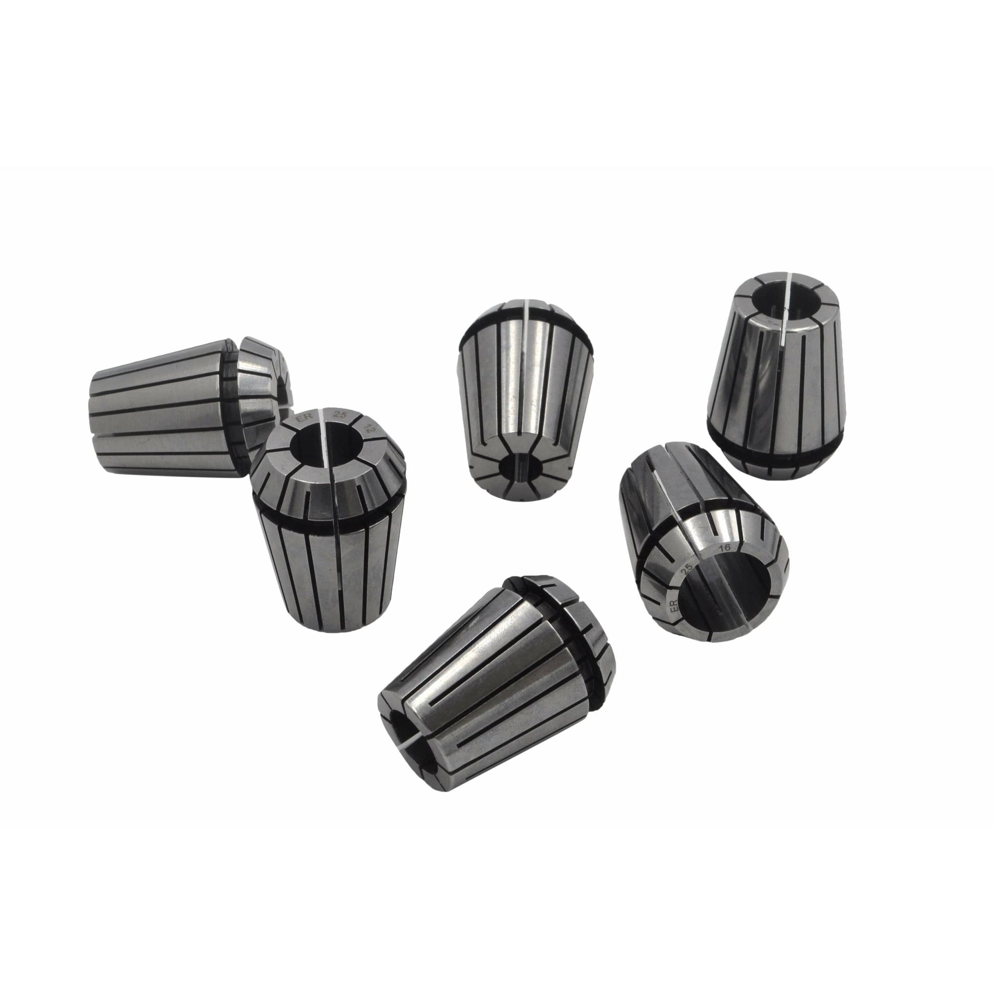 6 pc ER25 MT2 M10 Drawbar Precision Spring Collet Set - UrbanNest Co