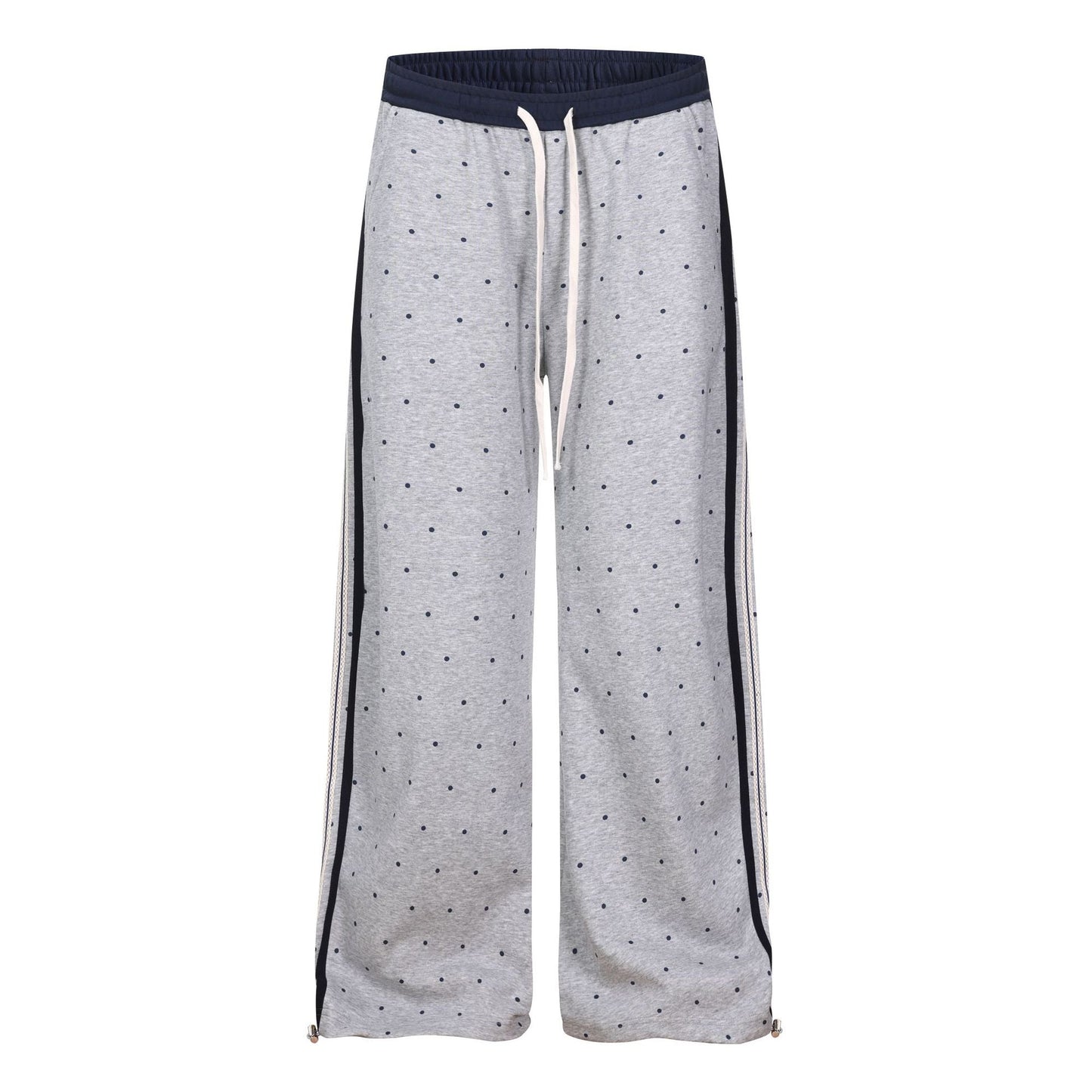 Cartoon Baseball Mouse Applique Sweatpants Loose Straight Leg Cuffed Casual Sport Long Pants Wholesale - UrbanNest Co