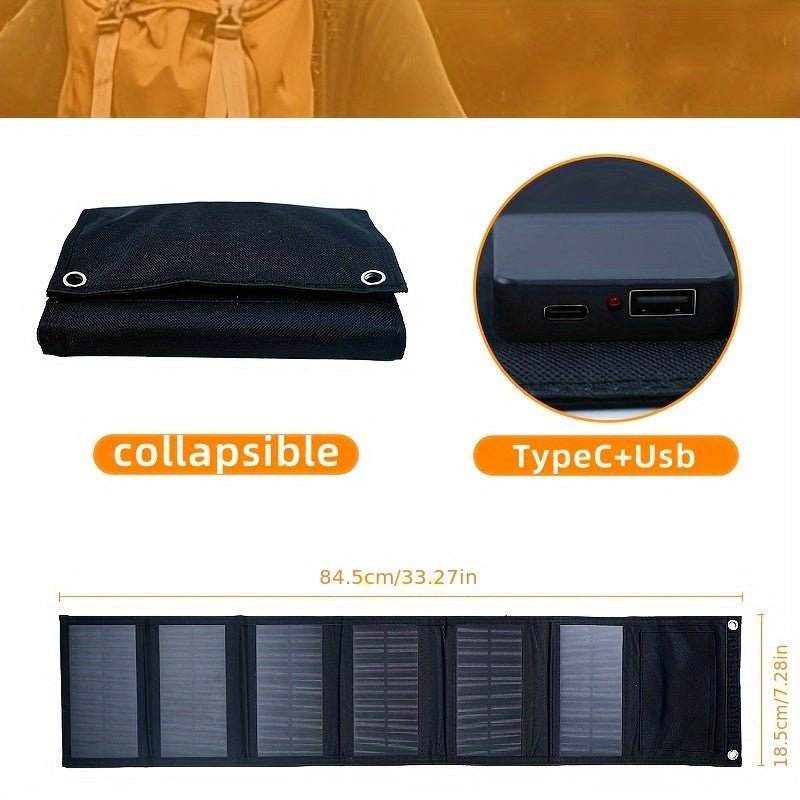 NNETM Foldable 60W Portable Solar Charging Panel - UrbanNest Co