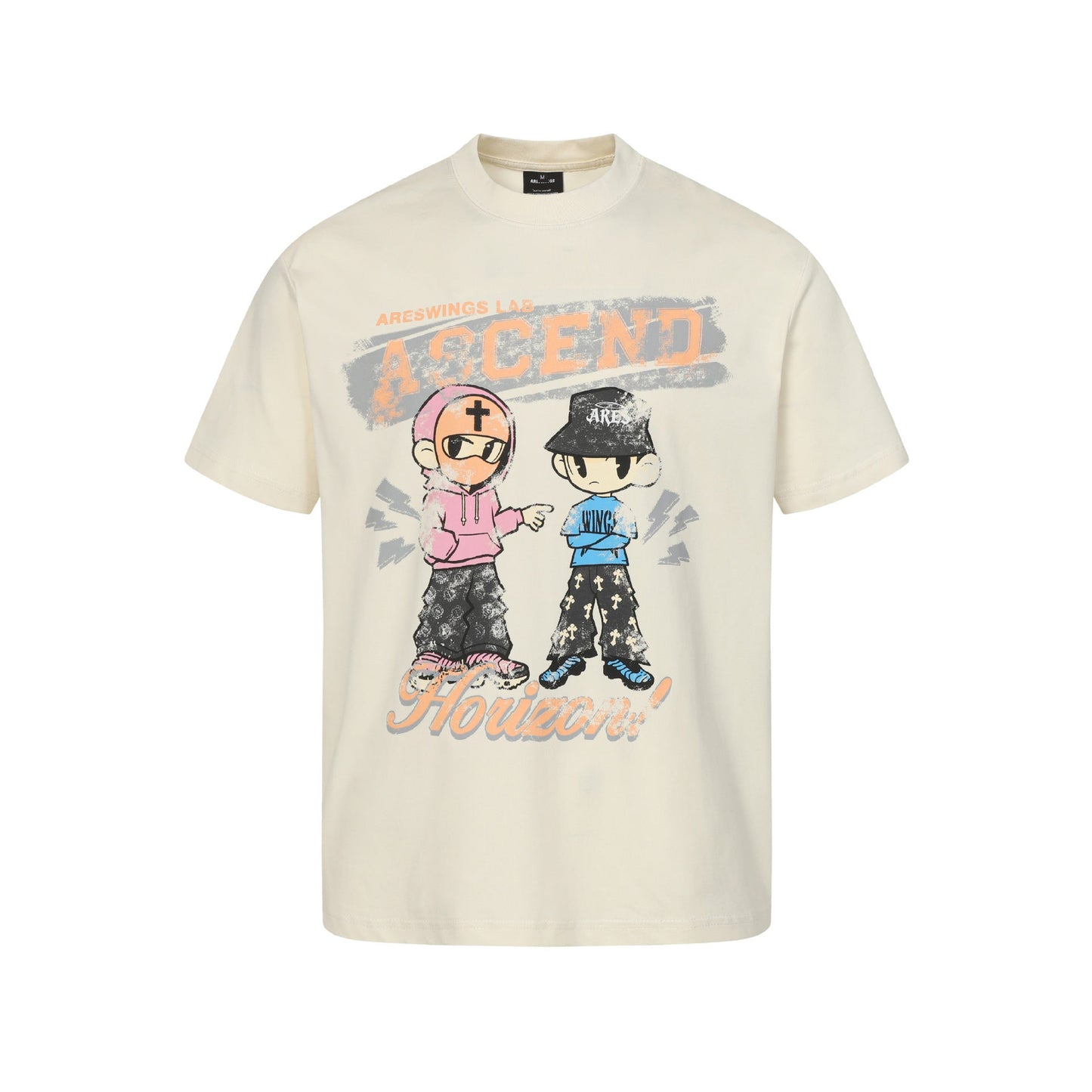Cartoon Print Short Sleeve T-Shirt Unisex Quick - Dry Cool - Feeeling Top - UrbanNest Co