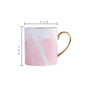 Creative Ceramic Mug With Marble Pattern And Gold Handle - UrbanNest Co