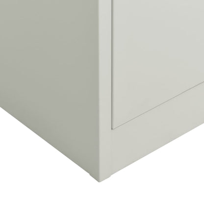 NNEVL Locker Cabinet Light Grey 90x40x180 cm Steel - UrbanNest Co