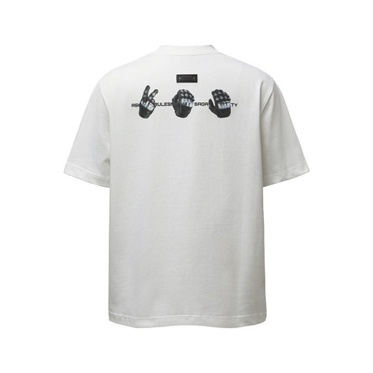 Gesture printed short sleeved t-shirt - UrbanNest Co