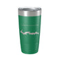 Lake Carlinville Map Tumbler Travel Mug Insulated Laser Engraved Coffee Cup Illinois 20 oz - UrbanNest Co