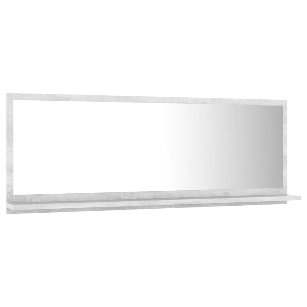 NNEVL Bathroom Mirror Concrete Grey 100cm Chipboard - UrbanNest Co