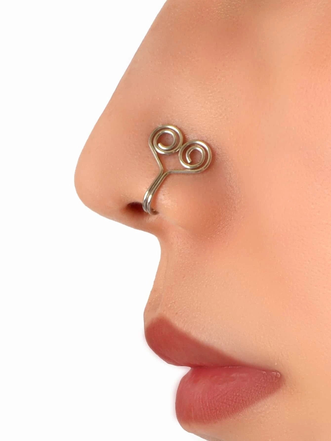 Heart Stainless Steel Clip On Nose Ring Lip Ear Body Non Piercing Jewellery Gift - UrbanNest Co