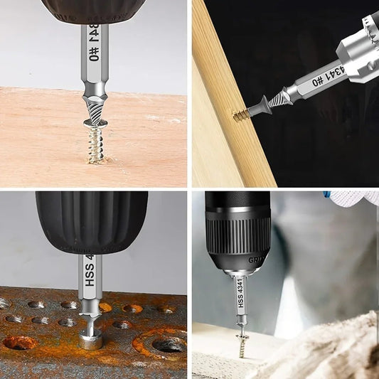 Damaged Screw Extractor Set HSS Drill Bit Stripped Broken Remover Small Easily Quickly Take Out Kit Easy Demolition Power Tools - UrbanNest Co