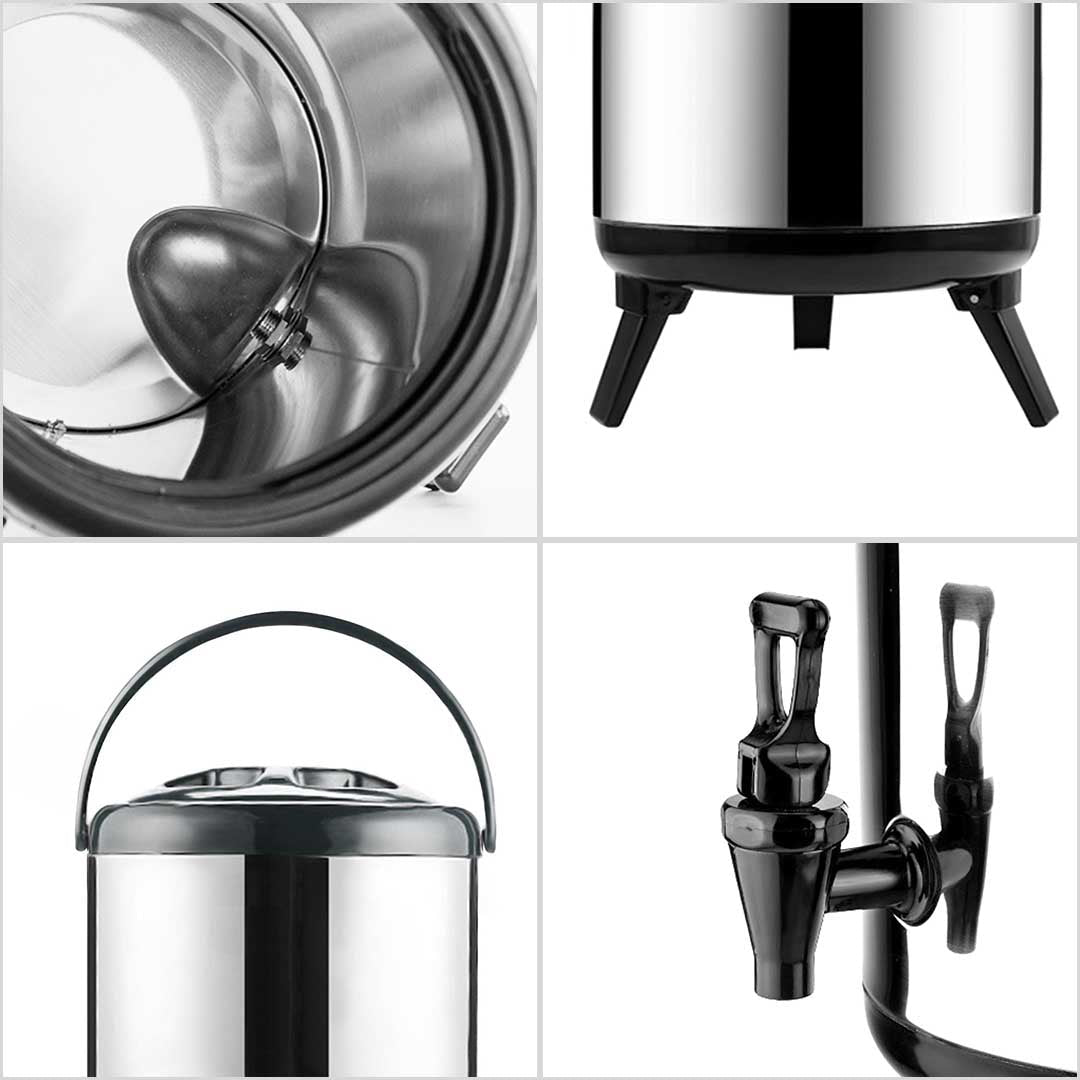 SOGA 6X 16L Portable Insulated Cold/Heat Coffee Tea Beer Barrel Brew Pot With Dispenser - UrbanNest Co