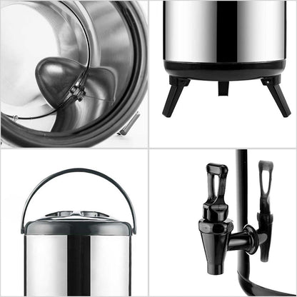 SOGA 6X 16L Portable Insulated Cold/Heat Coffee Tea Beer Barrel Brew Pot With Dispenser - UrbanNest Co