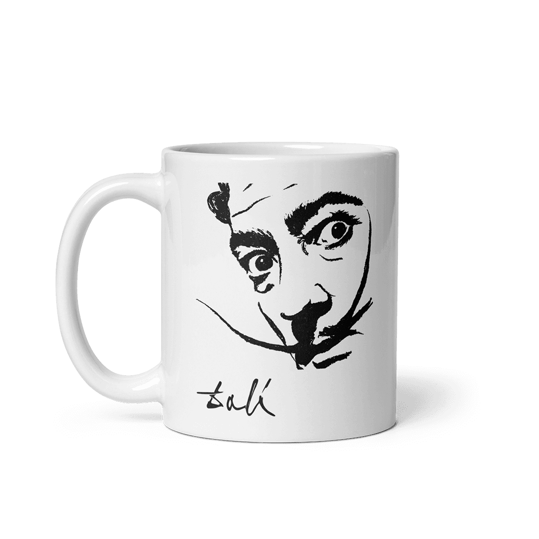 Salvador Dali Portrait Sketch Artwork Mug - UrbanNest Co