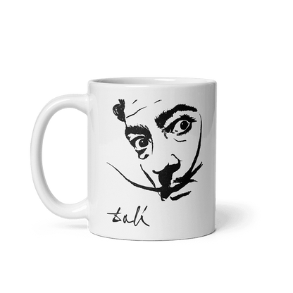 Salvador Dali Portrait Sketch Artwork Mug - UrbanNest Co