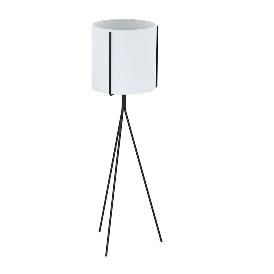 SOGA 2X 80cm Tripod Flower Pot Plant Stand with White Flowerpot Holder Rack Indoor Display - UrbanNest Co