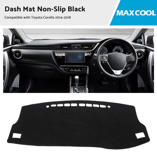 Dash Mat Suitable for Toyota Corolla 2014 - 2018 Hatch Dashboard Cover Black - UrbanNest Co