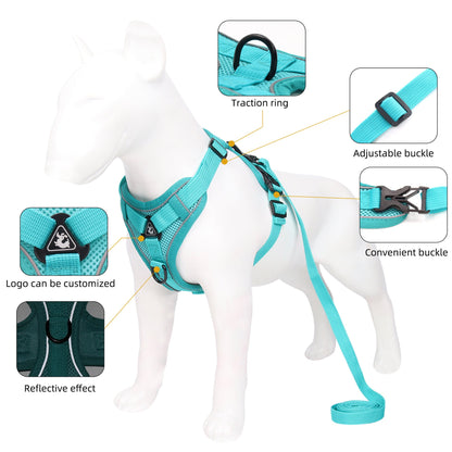Pet Leash Reflective Breathable Cat Harness Vest Style Small Cat Breathable Reflective - UrbanNest Co