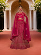 Semi - Stitched Lehenga with Soft Net Fabric & Zari Thread Work by Shreekama - UrbanNest Co