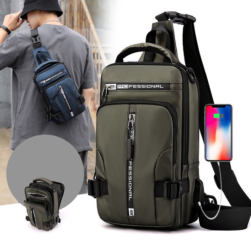 Men's Crossbody Bag: Stylish & Functional Sling Backpack for Everyday Use - UrbanNest Co