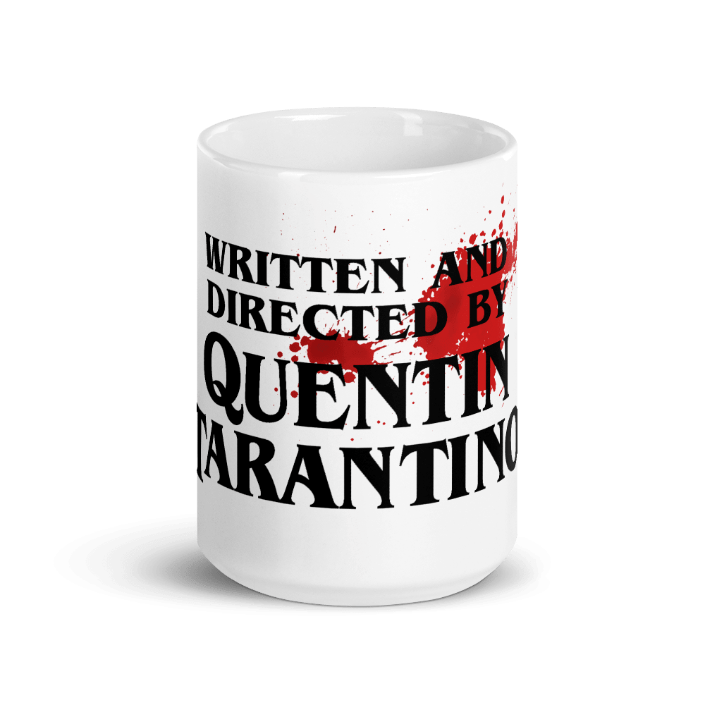 Written and Directed by Quentin Tarantino (Bloodstained) Mug - UrbanNest Co