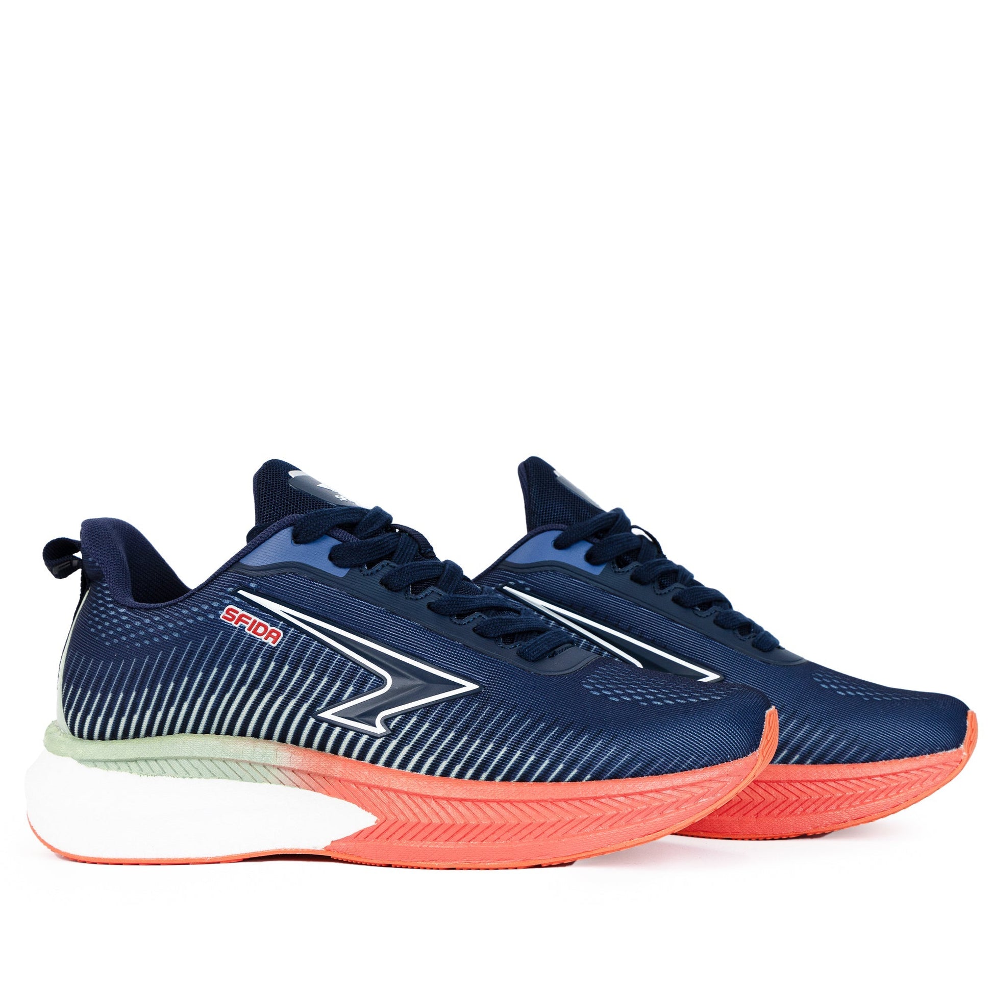 Zephyr Men's Performance Runners - Navy/Mint/Coral - UrbanNest Co