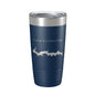 Lake Carlinville Map Tumbler Travel Mug Insulated Laser Engraved Coffee Cup Illinois 20 oz - UrbanNest Co