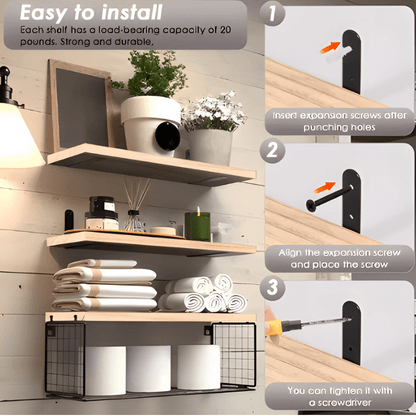 Wall Mounted Floating Shelves - UrbanNest Co