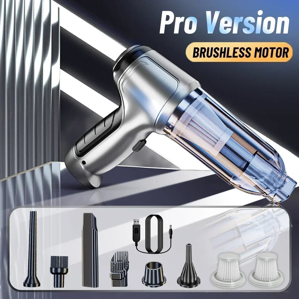 95000PA Car Vacuum Cleaner Wireless Powerful Cleaning Machine Auto Robot Car Accessories Home Appliance Strong Suction As Gift - UrbanNest Co
