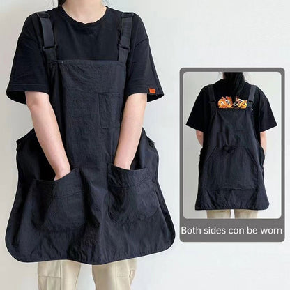 Double - Sided Waterproof Kitchen Apron – Adjustable Unisex Chef Apron, Pure Color Household Cooking Workwear - UrbanNest Co