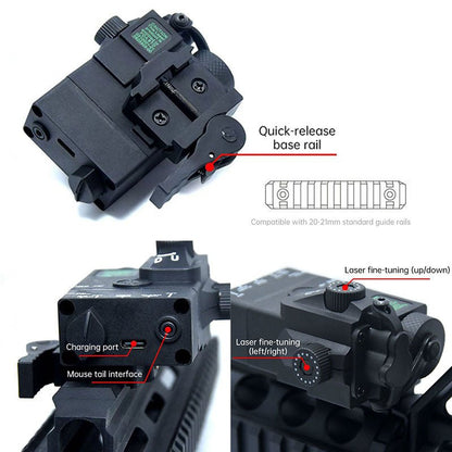 MINI - A2 PEQ15 Laser & IR Tactical Light - 20MM Picatinny Rail Mount, Red/Green Sight for M300/M600 - UrbanNest Co